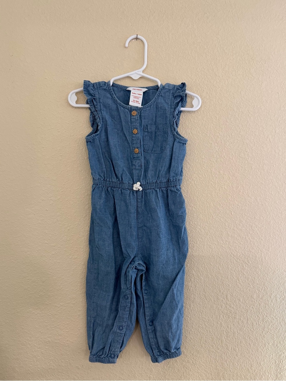 Joe Fresh Denim Romper Jumpsuit - Blue